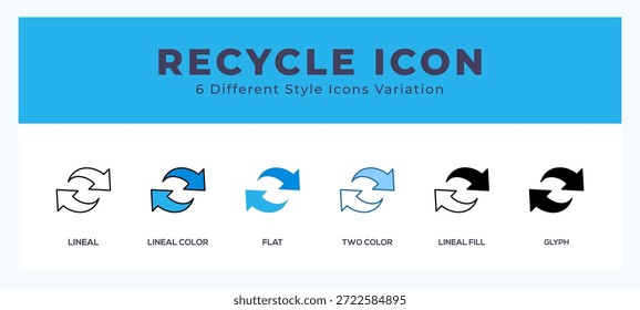 Recycling set of vector icon. For web. and mobile app