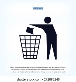 Recycling sign icon