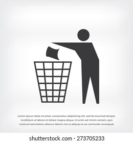 Recycling sign icon