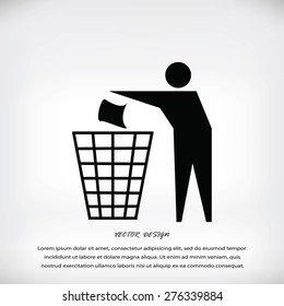 Recycling sign icon