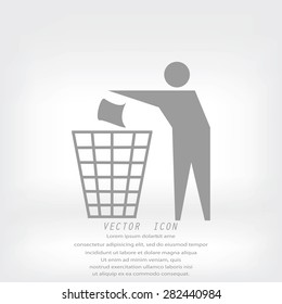 Recycling sign icon
