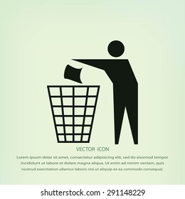 Recycling sign icon
