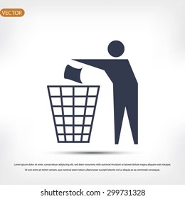 Recycling sign icon