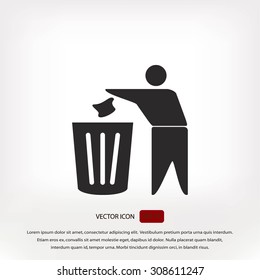 Recycling sign icon