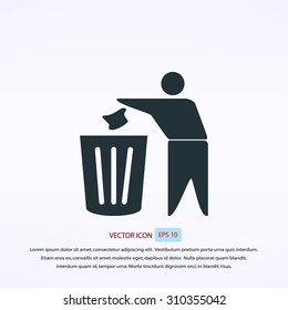 Recycling sign icon