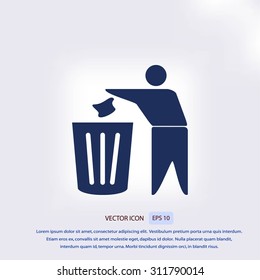 Recycling sign icon