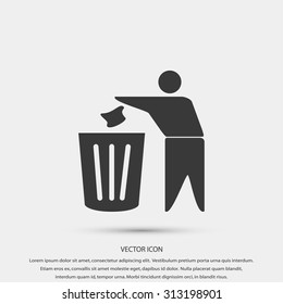 Recycling sign icon