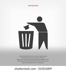 Recycling sign icon