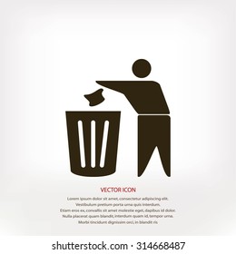 Recycling sign icon