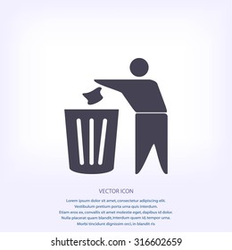 Recycling sign icon