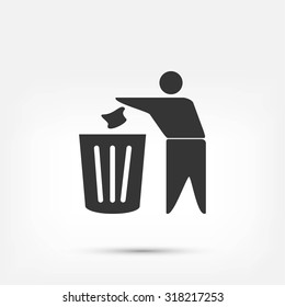 Recycling sign icon