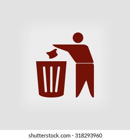Recycling sign icon