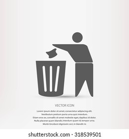 Recycling sign icon