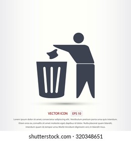 Recycling sign icon