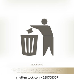 Recycling sign icon