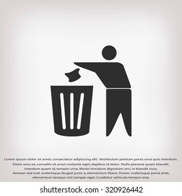 Recycling sign icon