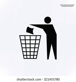 Recycling sign icon