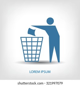 Recycling sign icon