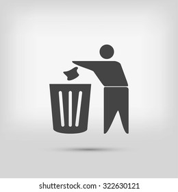 Recycling sign icon