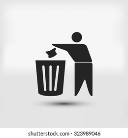 Recycling sign icon