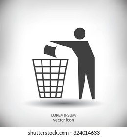 Recycling sign icon
