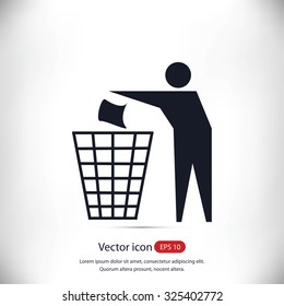 Recycling sign icon