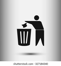 Recycling sign icon