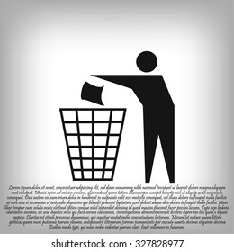 Recycling sign icon