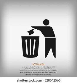 Recycling sign icon