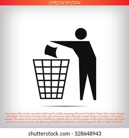 Recycling sign icon