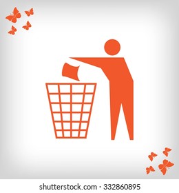 Recycling sign icon