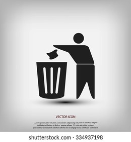 Recycling sign icon