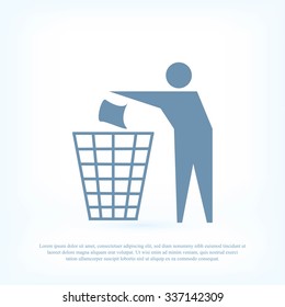 Recycling sign icon