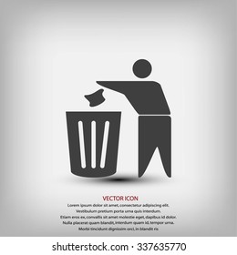 Recycling sign icon