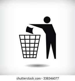 Recycling sign icon