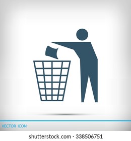 Recycling sign icon