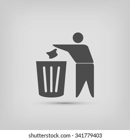Recycling sign icon