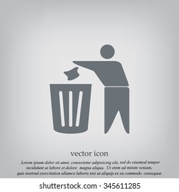 Recycling sign icon