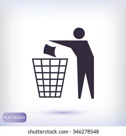 Recycling sign icon