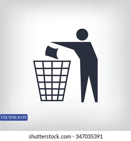 Recycling sign icon