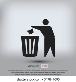 Recycling sign icon