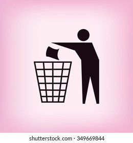 Recycling sign icon