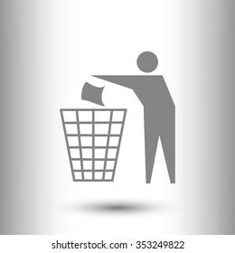 Recycling sign icon