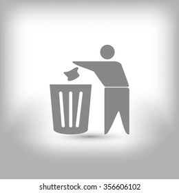 Recycling sign icon