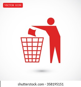Recycling sign icon