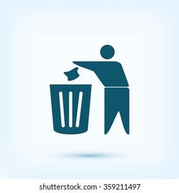 Recycling sign icon
