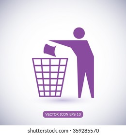 Recycling sign icon
