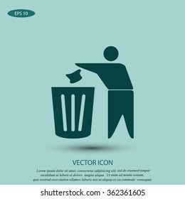 Recycling sign icon