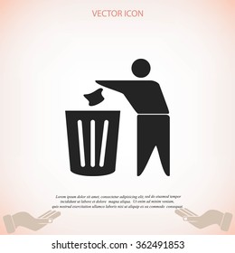 Recycling sign icon