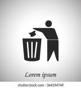 Recycling sign icon